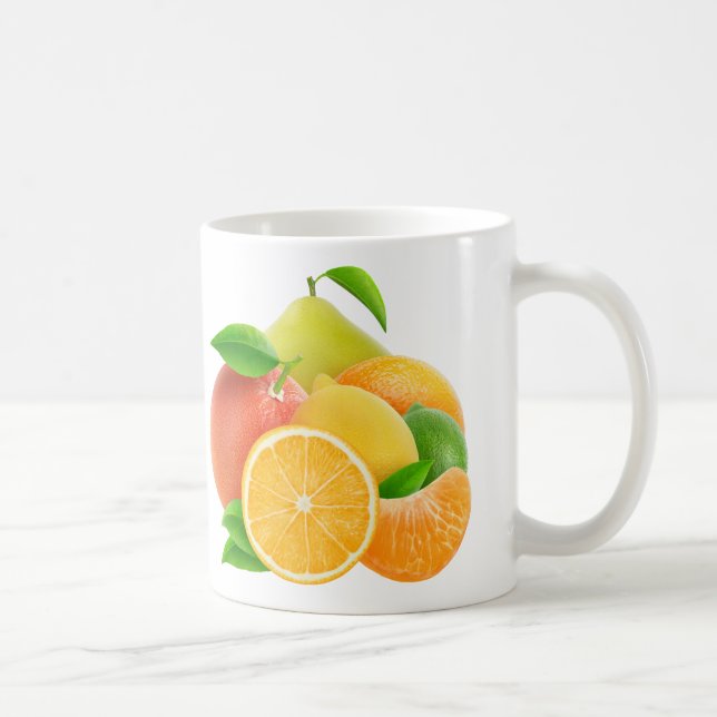 Caneca De Café Frutas de Citrus (Direita)