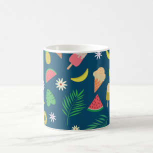 Caneca De Café Frutas e padrões de sorvete de Verão