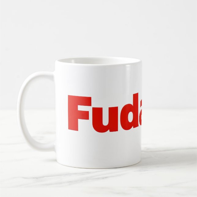 Caneca De Café Fudanshi - Slogan Vermelho Sinple (Esquerda)