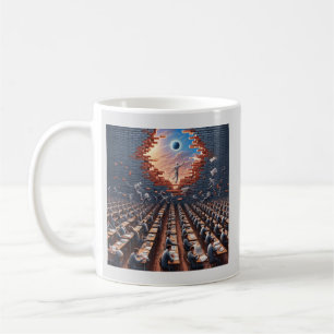 Caneca De Café Fuga da Matrix: Sala de Exame Surreal