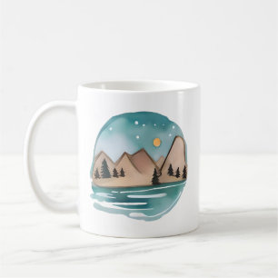 Caneca De Café Fuga de montanha sob as estrelas