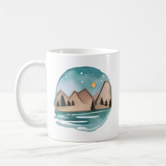 Caneca De Café Fuga de montanha sob as estrelas