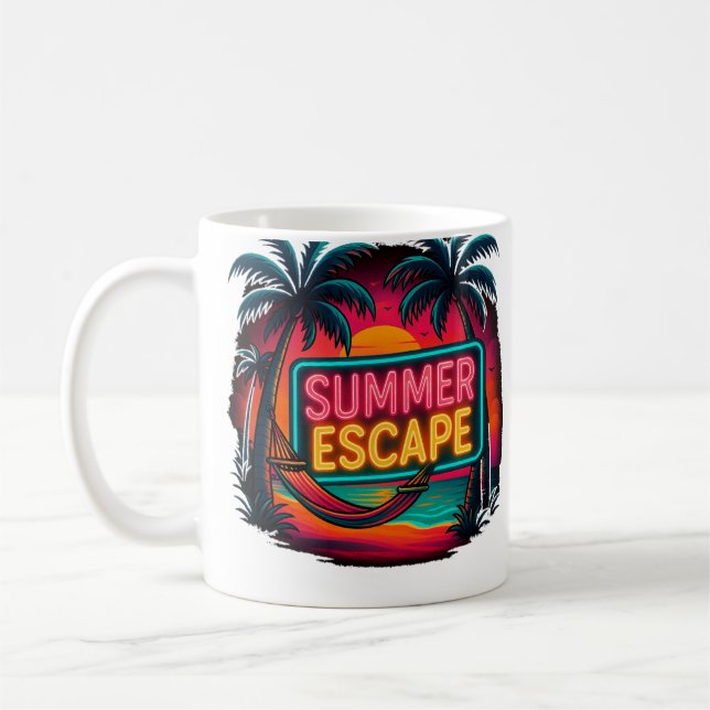 Caneca De Café Fuga de Verão sem fim - Aventura Ultrassada (Esquerda)