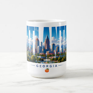 Caneca De Café Fuga de Viagem Atlanta Geórgia