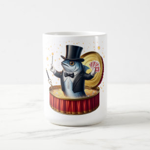 Caneca De Café Fuga Mágica de Sardinha de Feiticeiro Comédia Ocea