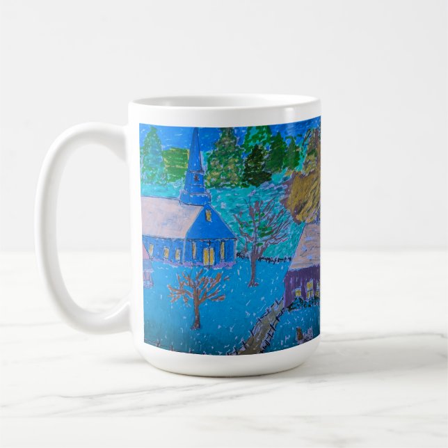 Caneca De Café Fuga Serena de Inverno (Esquerda)