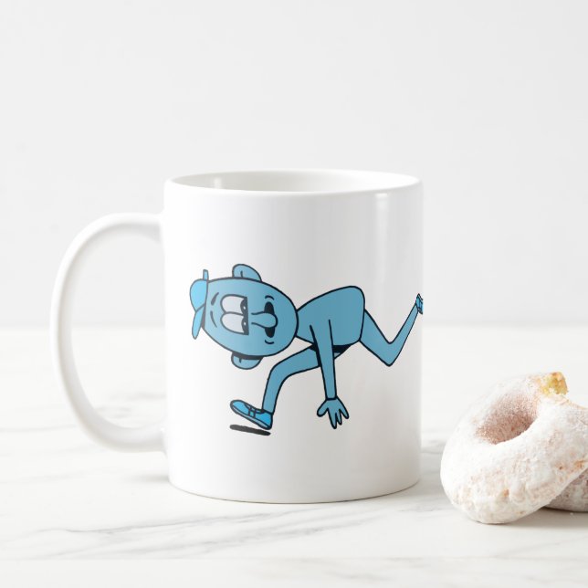 Caneca De Café Fugir 2. (Com Donut)