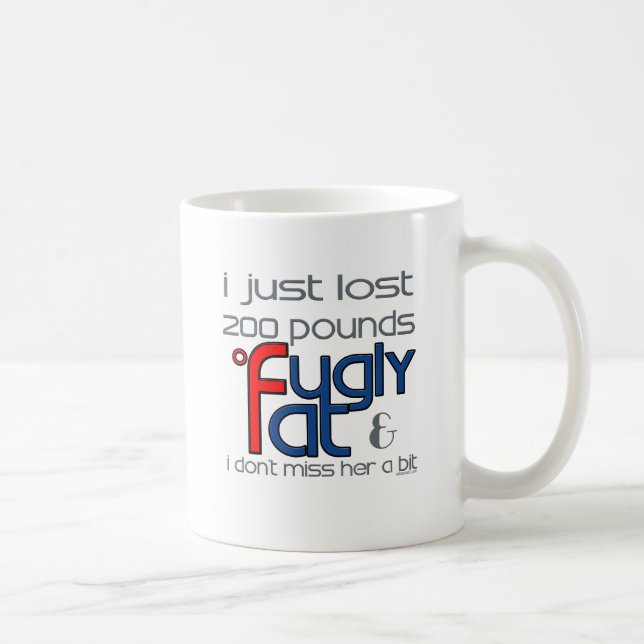 Caneca De Café Fugly Divorciou Ela (Direita)
