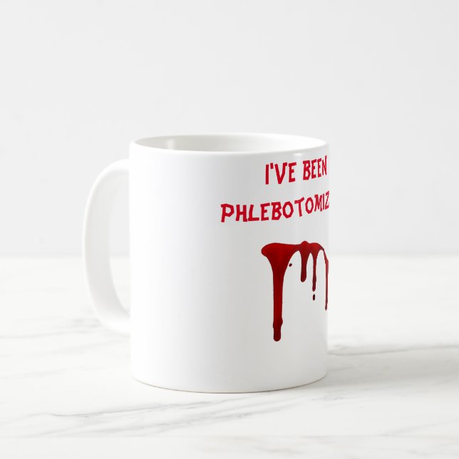 Caneca De Café Fui flebotomizado! (Frente Esquerda)