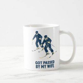 Caneca De Café Fui superado pela viagem de esqui da família da mi