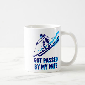 Caneca De Café Fui ultrapassado pela esposa engraçada memória de 