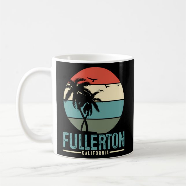 Caneca De Café Fullerton California (Esquerda)
