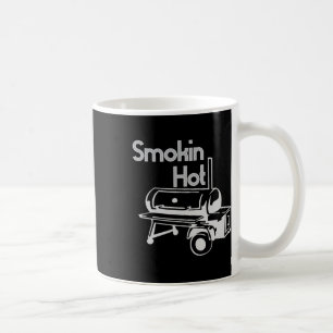 Caneca De Café Fumando Camisa Engraçada De Fumante Com Churrasco