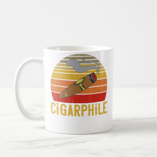 Caneca De Café Fumante Profissional de Charuto Charuto Fumando