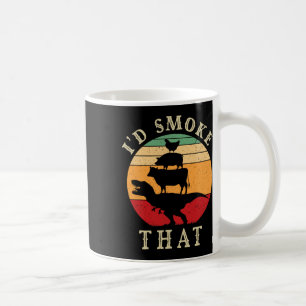 Caneca De Café Fumaria Aquele Churrasco Engraçado, Vintage Meat S