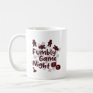 Caneca De Café Fumbly Family Game Night Humor Design