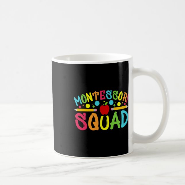 Caneca De Café Fun Montessori Squad Montessori Teacher Byck To Sc (Direita)