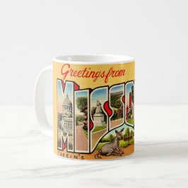 Caneca De Café Fun Old Missouri Greeting Postcard Mug