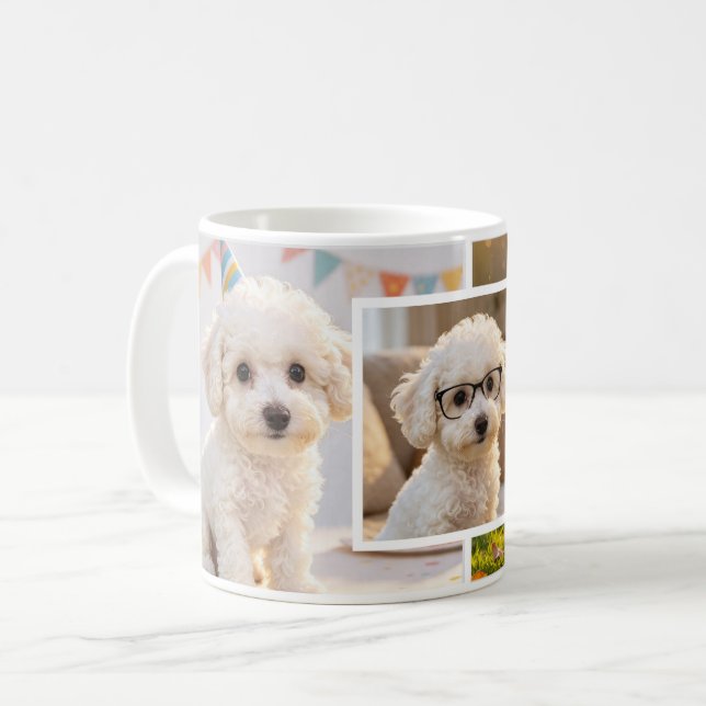 Caneca De Café Fun Photo Collage of Memories (Frente Esquerda)