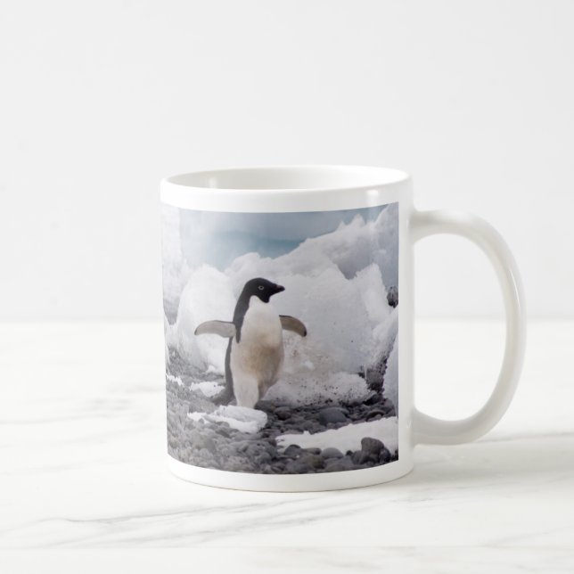 Caneca De Café Funcionamento de 3 pinguins de Adele (Direita)