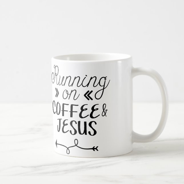 Caneca De Café Funcionamento no café & no Jesus (Direita)
