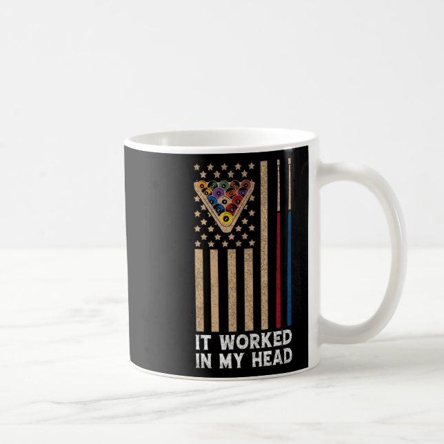 Caneca De Café Funcionou Na Minha Cabeça - Jogadores De Piscina B (Direita)