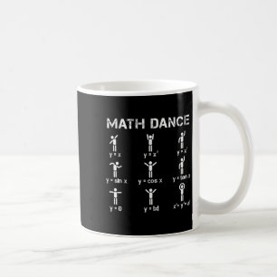 Caneca De Café Funções algébricas da dança matemática Camisa de p
