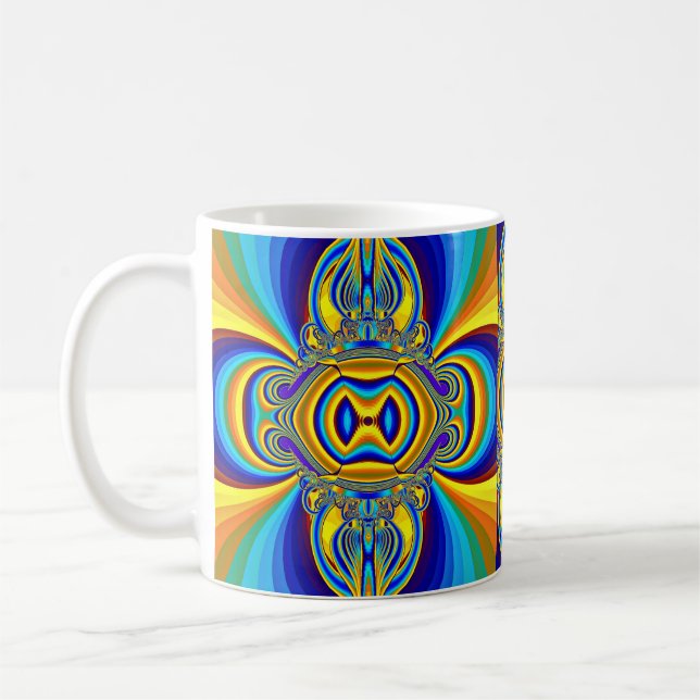 Caneca De Café Fundo Abstrato Colorido-14334 (Esquerda)