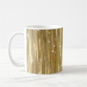 Caneca De Café Fundo abstrato de ouro brilhante com vidros