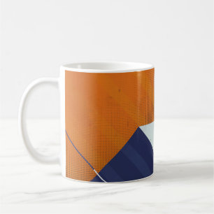Caneca De Café  Fundo abstrato. Triturar textura. Geo do triângul