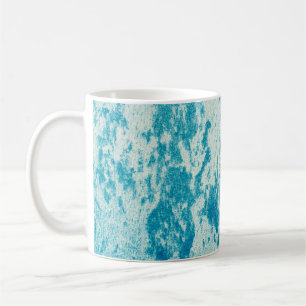 Caneca De Café Fundo azul texturizado feito de tecido denso. Con