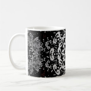 Caneca De Café Fundo castanho. Fundo de rosca em vintage com