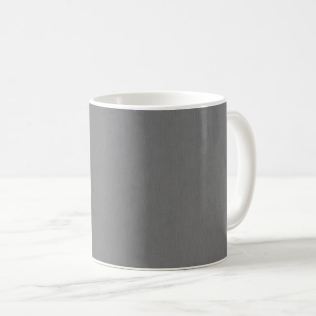 Caneca De Café Fundo cinza texturizado visual calmo e simples (Frente Esquerda)