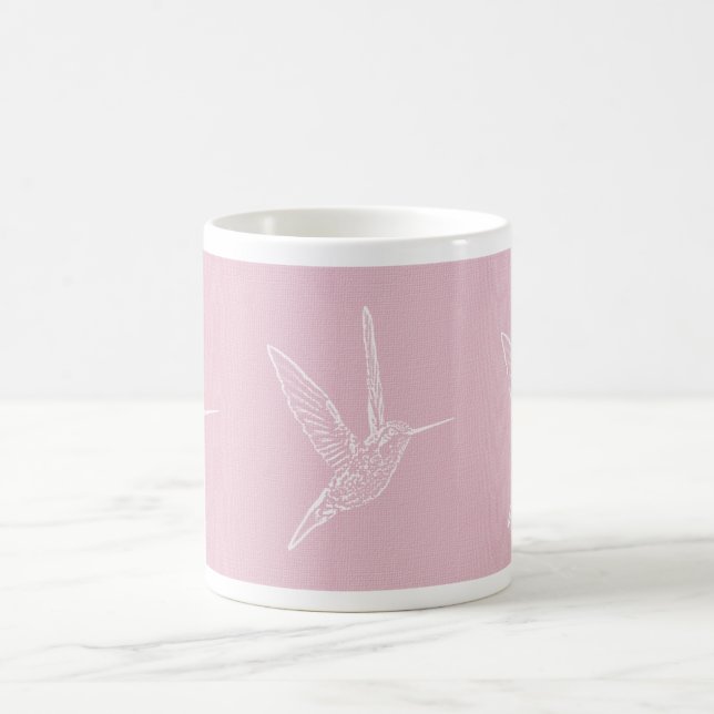 Caneca De Café Fundo Cor-de-rosa branco (Centro)