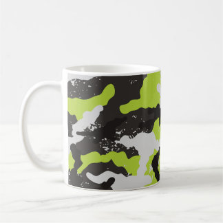Caneca De Café Fundo da Vintage da Camouflage Grunge