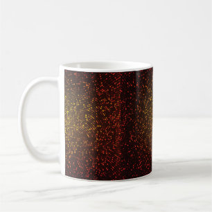Caneca De Café fundo de abstrato vintage. Mosaico luminoso do car