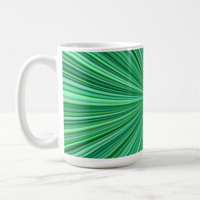 Caneca De Café Fundo de Listras de Raios Azuis-23156 (Esquerda)