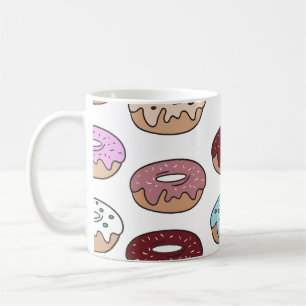 Caneca De Café Fundo de Rosquinhas com várias cores do portodle.