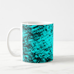 Caneca De Café Fundo de turquesa com gradação de cor. Elemento de