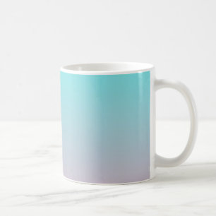 Caneca De Café Fundo degradê simples de azul-verde para rosa