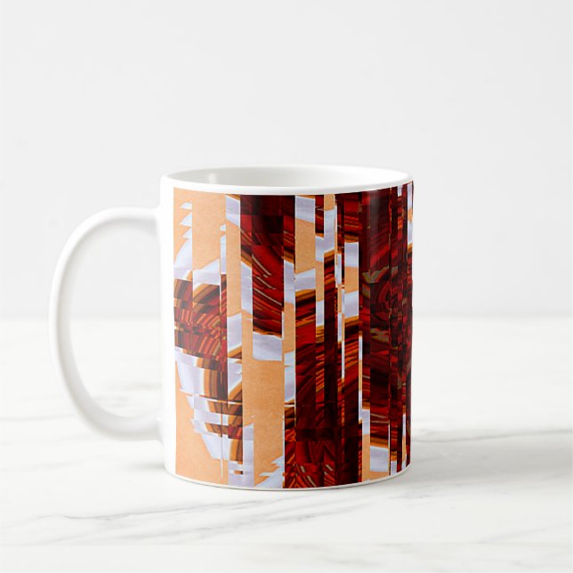 Caneca De Café fundo do abstrato com glittabstr (Esquerda)
