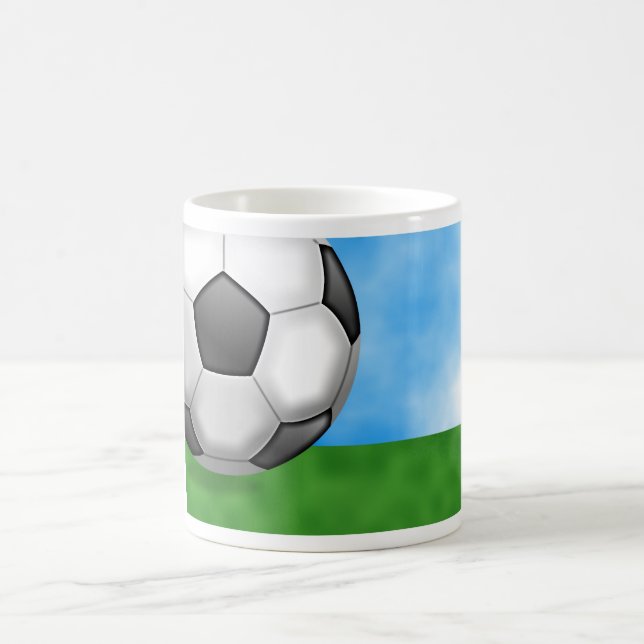 Caneca De Café Fundo do futebol (Centro)