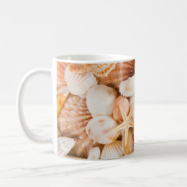 Caneca De Café Fundo do mar: tema marinho. (Esquerda)