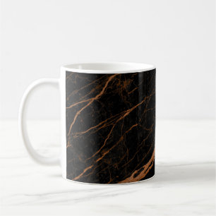 Caneca De Café fundo natural negro de marble emperador