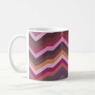 Caneca De Café Fundo Retrorado com Abstrato de Cor, Moda Z