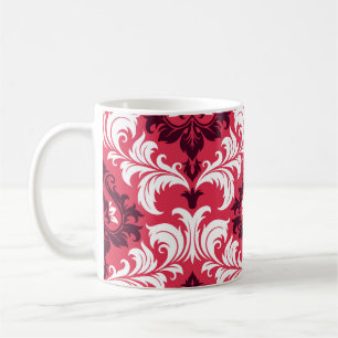 Caneca De Café Fundo sem costura de um ornamento floral, Fashio