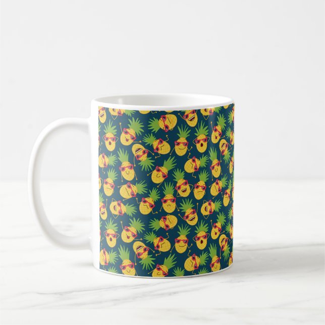 Caneca De Café Fundo sem descontinuidades desenhado à mão com dr  (Esquerda)