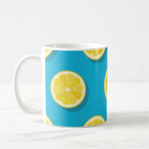 Caneca De Café Fundo Verde da Água Limão