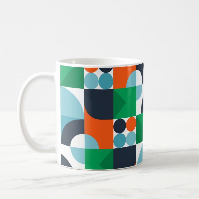 Caneca De Café Fundo Vintage abstrato (Esquerda)