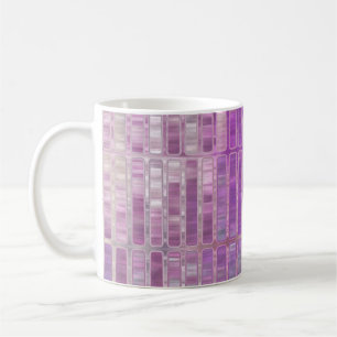 Caneca De Café Fundo violeta brilhante abstrato com glos